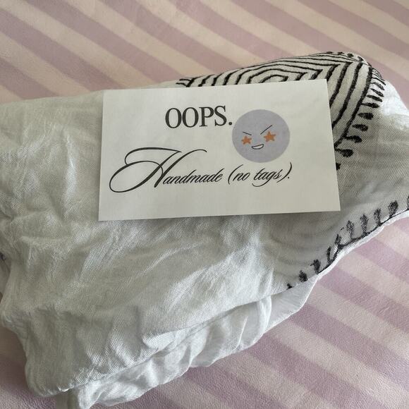 Handmade Painted Boho Sun Dress OS Tribal Tropical Hawaiian Beach Artsy Cover Up - Picture 10 of 12